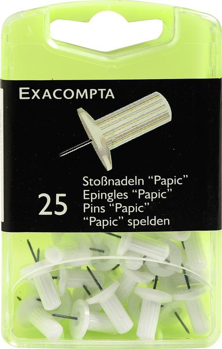 Produktbild Exacompta Pinnwandnadeln Ø 10 mm, weiss (Spezial)