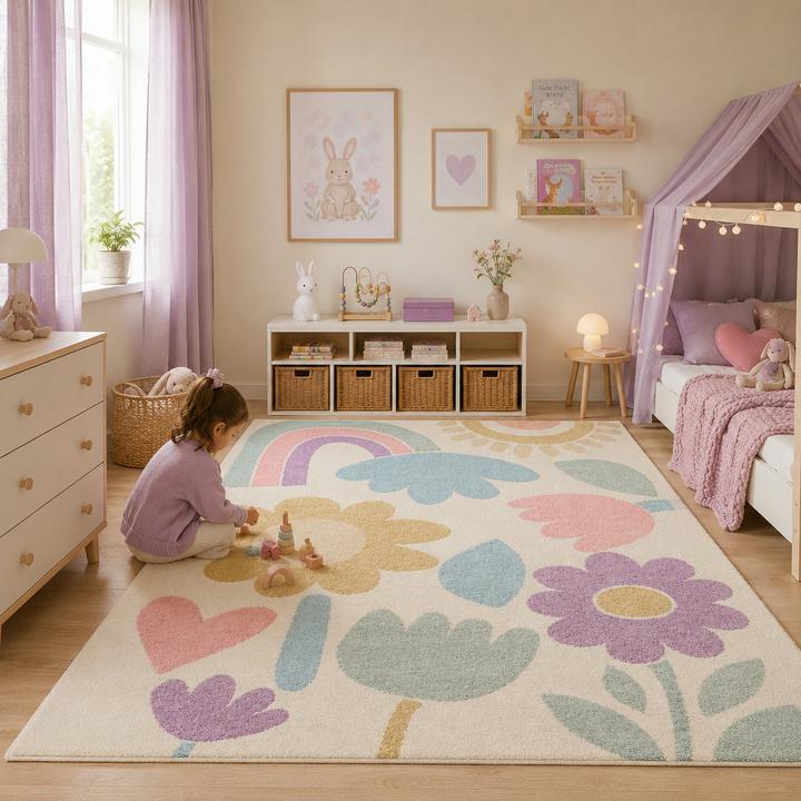Produktbild Pergamon Kinder Teppich Softstar Kids Fantasy Bunt (150 x 80 cm)
