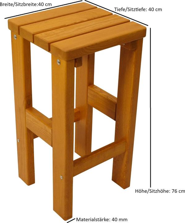 Produktbild Degamo Garten Barhocker VILLACH