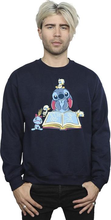 Immagine prodotto Disney Lilo & Stitch Reading A Book Felpa Uomo (S)