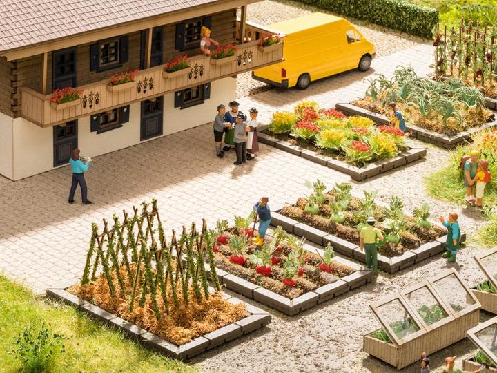 Actual product image Noch H0 set bed borders