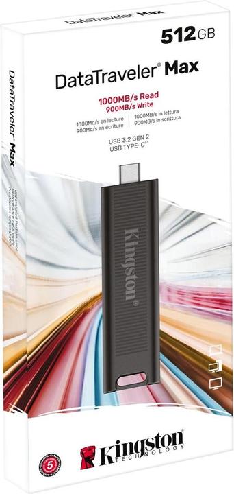 Produktbild Kingston DataTraveler Max (512 GB, USB-C, USB 3.2)