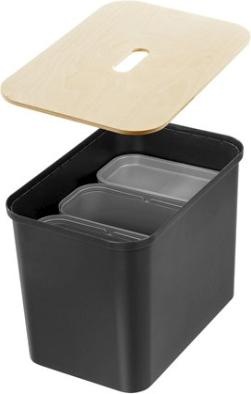 Produktbild Smartstore Aufbewahrungsbox/Bank COLLECT, 76 Liter, schwarz (76 l)