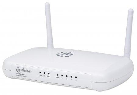 Actual product image Manhattan WL Router AC 300/433 Mbit/s 4-Port LAN FE