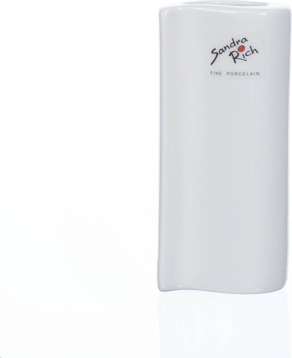 Sandra Rich Vase Solo 6,0x40,x13,0 cm weiss (0.30 l)