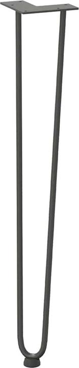Produktbild VidaXL Haarnadelbeine 4 Stk. Anthrazit 72 cm Massivstahl Hairpin Tischbein