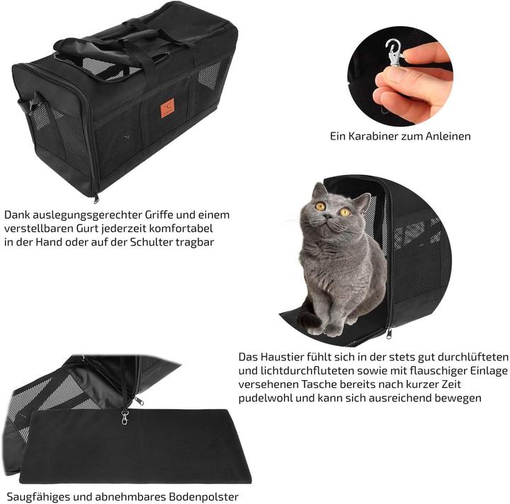 Produktbild Granori Hundetransporttasche (Hund, Katze, Kleintier, Atmungsaktiv)