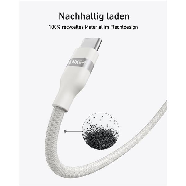 Immagine prodotto Anker USB-C beidseitig 1.8m, 240W USB-C Cable White (1.80 m, 240 W)