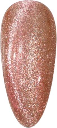 Immagine prodotto Canni Smalto gel Occhi di gatto Aurora Rosegold Glitter / JG06 UV/LED (Oro rosa, Smalto per unghie effetto gel)