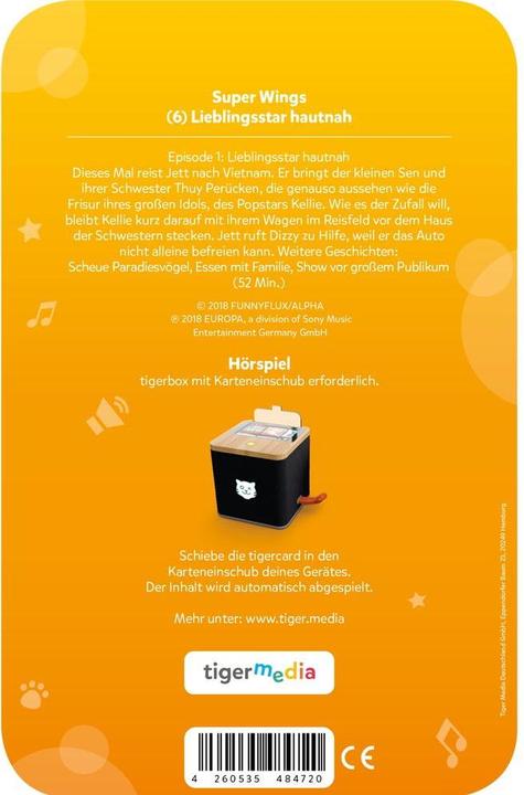 Produktbild Tigermedia tigercard - Super Wings - (6) Lieblingsstar hautnah