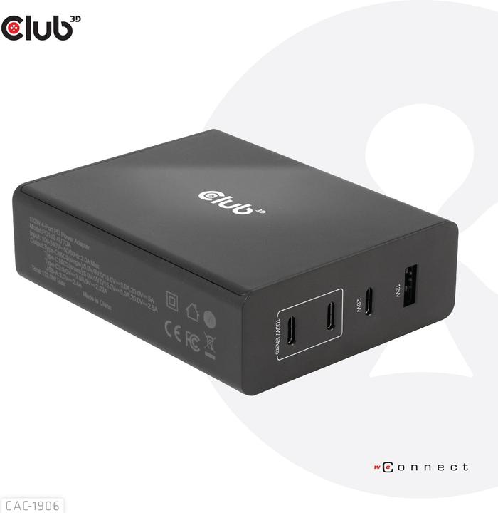 Produktbild Club 3D CAC-1906 (132 W, 4 Ports)
