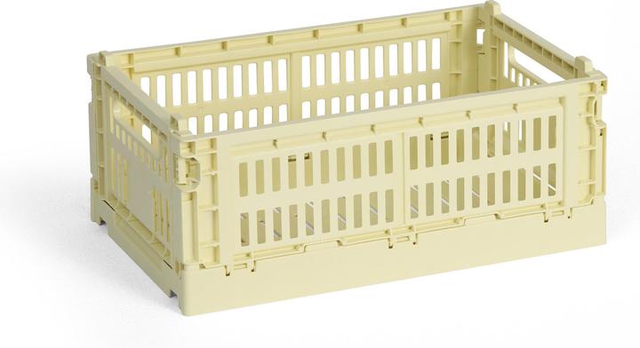 HAY - Colour Crate S Storage Crate (Light Yellow) (26.5 x 17 x 10.5 cm)