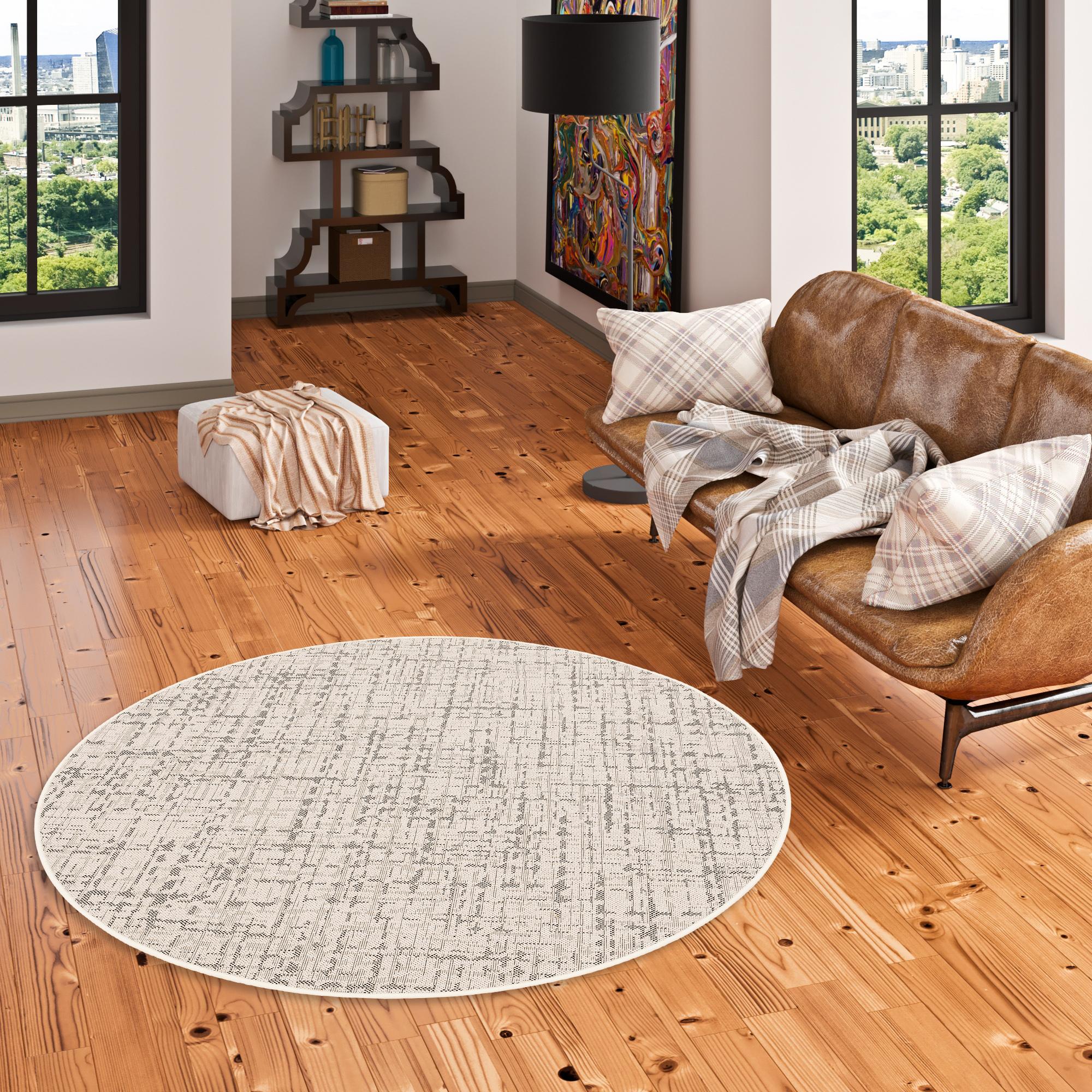 Thumbnail - Snapstyle, Teppich, In & Outdoor Teppich Oslo Trend Rund (160 x 160 cm)