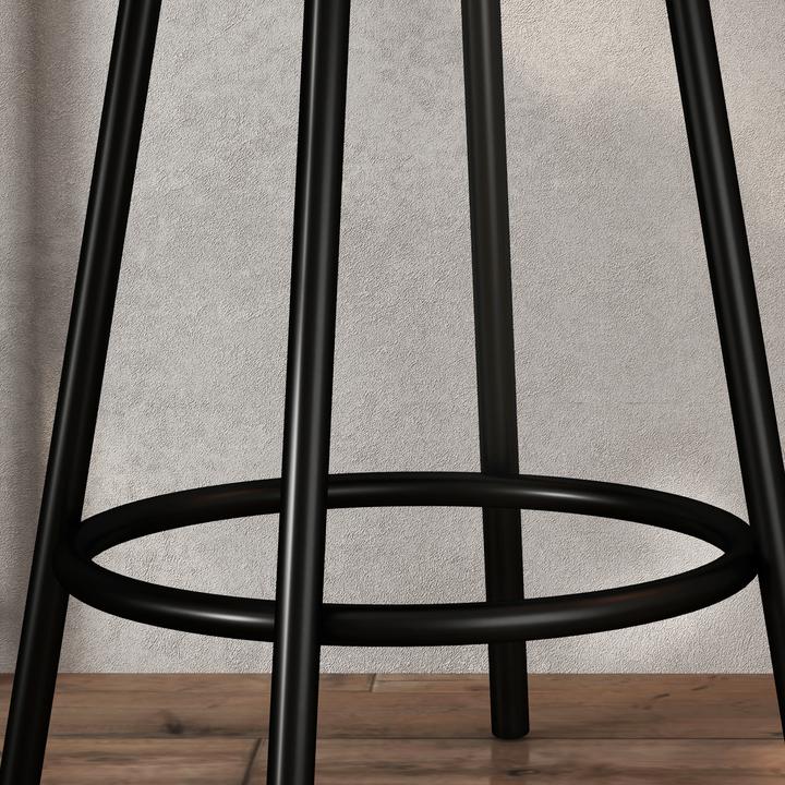 Produktbild Homcom Bartisch Set Stahl, MDF Eiche (90 x 50 x 90.50 cm)