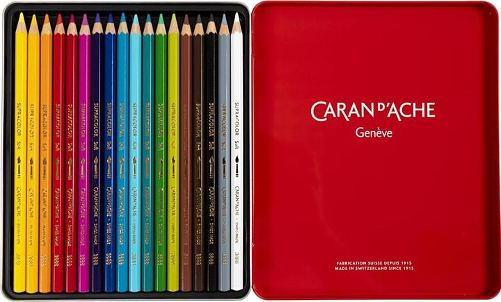 Produktbild Caran d'Ache Supracolor Aquarelle Metallschachtel (18 x)