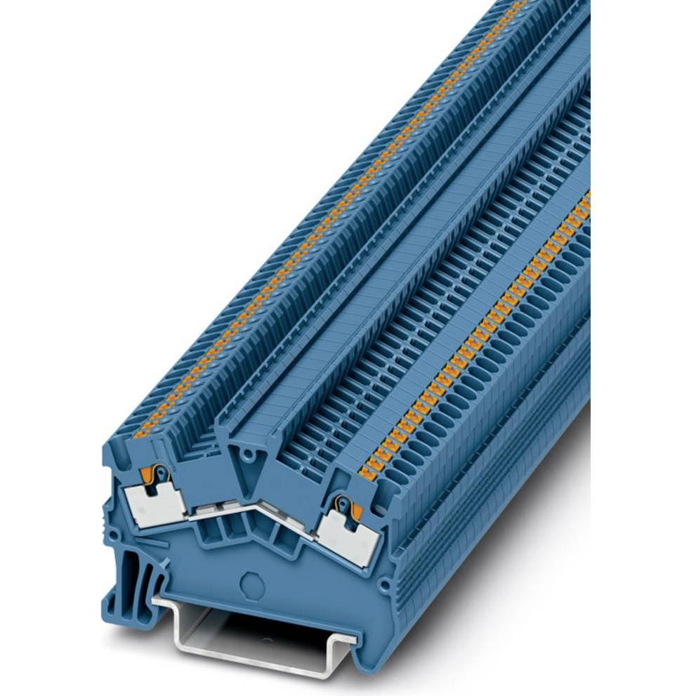 Phoenix Contact PTS 1,5/S BU - Durchgangsklemme PTS 1,5/S BU Blau Inhalt: 50 St. (3214550), Elektronikkabel + Stecker, Blau