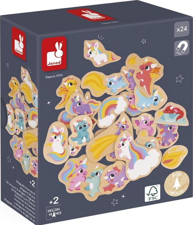Produktbild Janod Magnete Einhörner (24x)