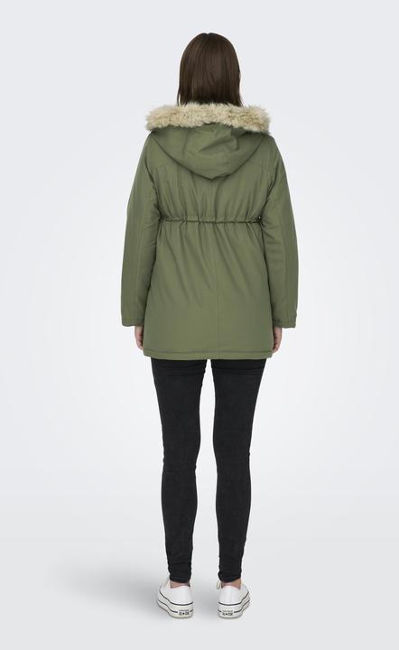 Image du produit Only Maternity Capuche avec bord en fausse fourrure amovible Maternity Parka Longue parka (XS)