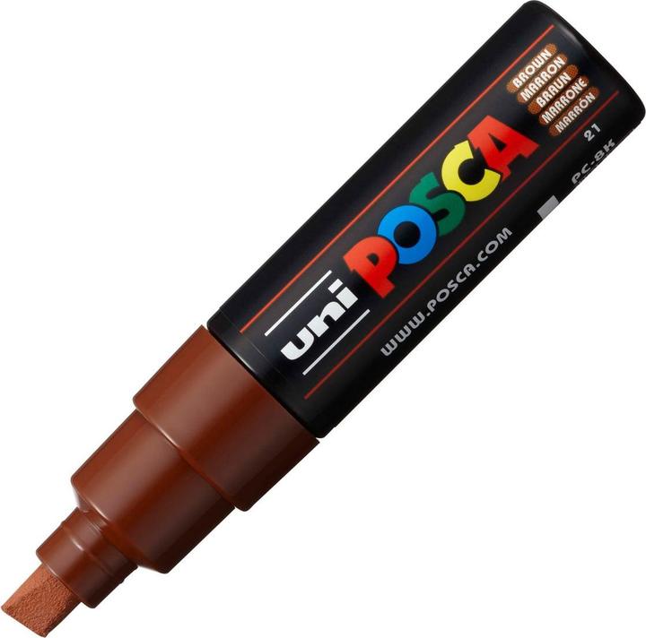 Actual product image Posca Bold Marker PC-8K (Brown, 8 mm, 1 x)