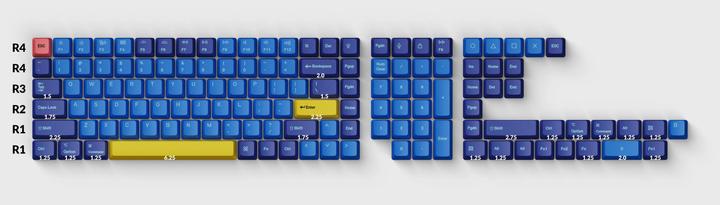 Actual product image Keychron Dye-Sub PBT Keycap Set - Beach