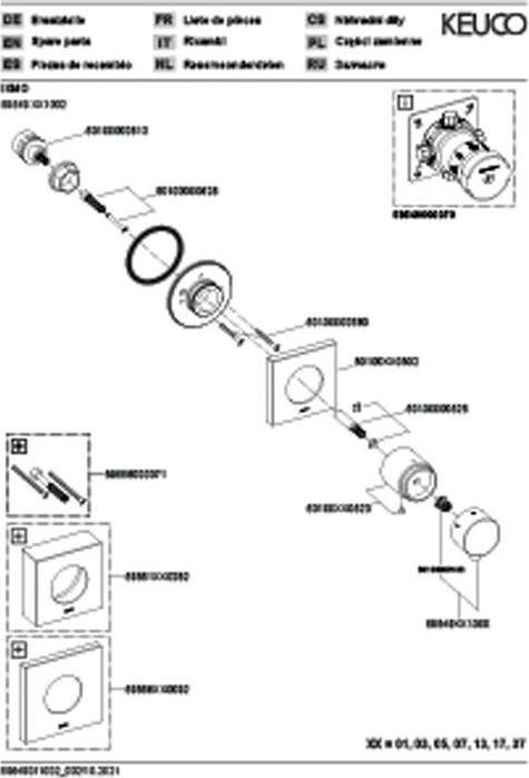 Actual product image Keuco IXMO UP diverter valve f 3 Verbr Ros ec Sw-chr gebü