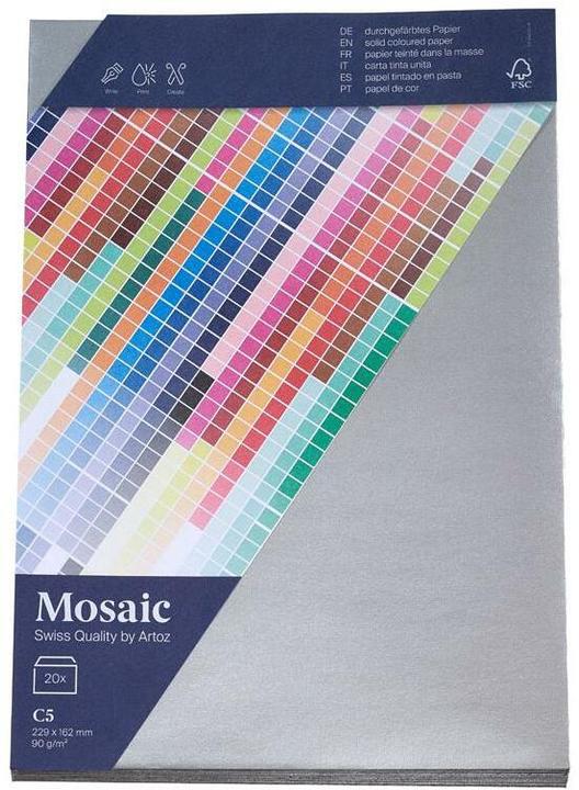 Produktbild Artoz Couvert Mosaic C5, 20 Stück, Silber (C5, 20x)