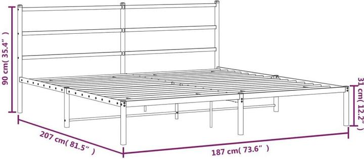 Image du produit vidaXL Bettgestell (180 x 200 cm)