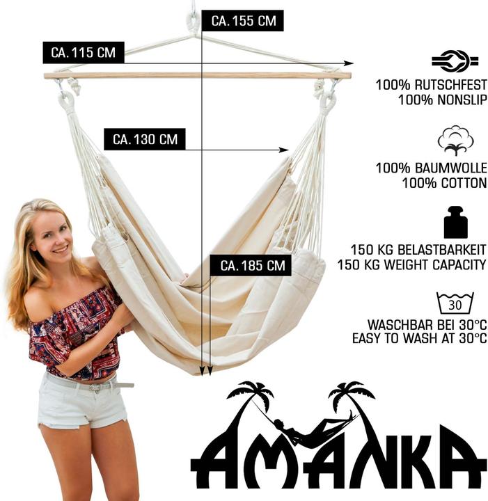 Produktbild Amanka Hängesessel (150 kg)