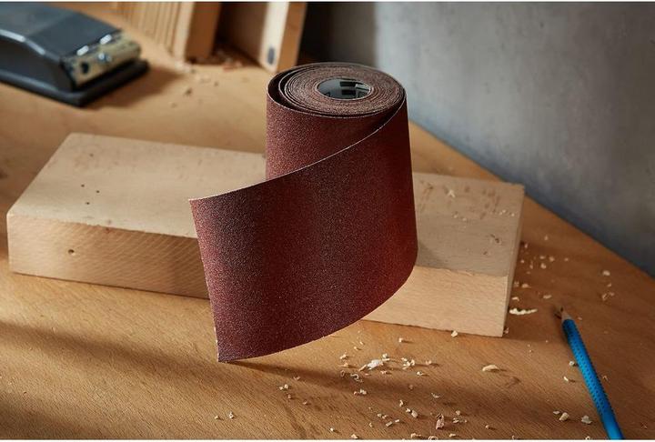 Produktbild wolfcraft 1 Schleifpapierrolle Kor. K100, 5mx93mm (100)