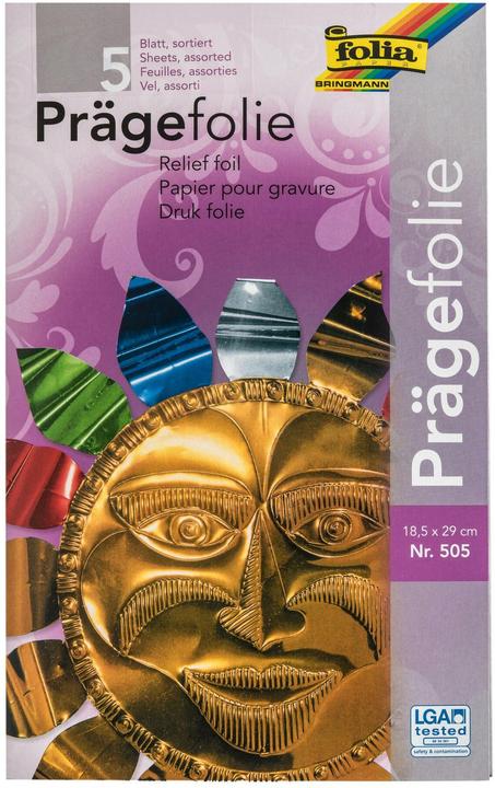 Produktbild Folia Prägefolie 70my, farbig sortiert (5x)