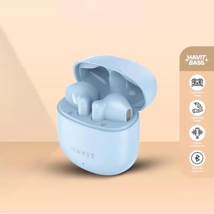 Image du produit Havit Écouteurs Bluetooth TW976 (Blanc) (5 h, Sans fil)