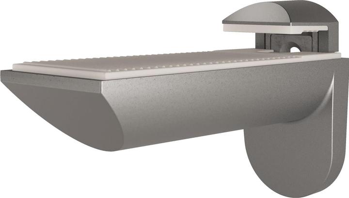 Italiana Ferramenta Shelf clamp support Kaiman glass shelf support for 7-41 mm glass, ZN silver