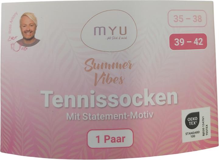 Image du produit MYU Chaussettes de tennis Happy (35 - 38)