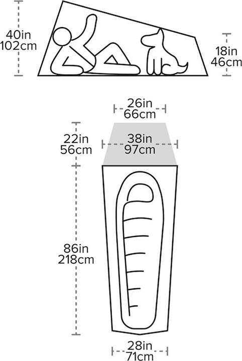 Produktbild Big Agnes Fly Creek HV UL1 Bikepack Solution Dye (Kuppelzelt, 1.10 kg, 1 Person)
