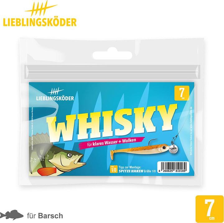 Actual product image Lieblingsköder Whisky (clear water, clouds) (15 cm)