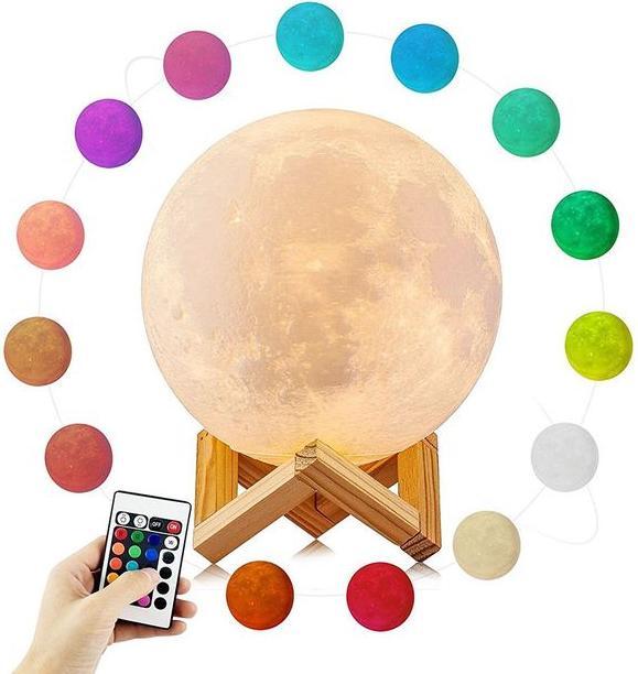 Actual product image MU Classic 3D moon lamp