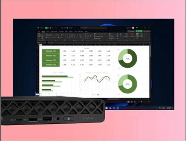 Actual product image HP PRODESK 4 MINI G1I U5-235T (512 GB, 24 GB, Intel Core Ultra 5 235T)