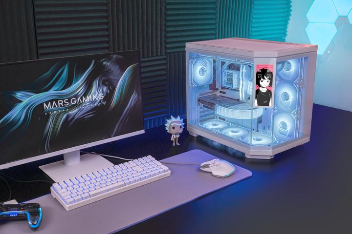 Produktbild Mars Gaming Mc3tcorelcdw (ATX, mATX, Mini-ITX)