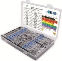 Actual product image Quadrios 201711P004 Metal film resistor assortment axial leaded 0.5 W 1 % 400 pc.