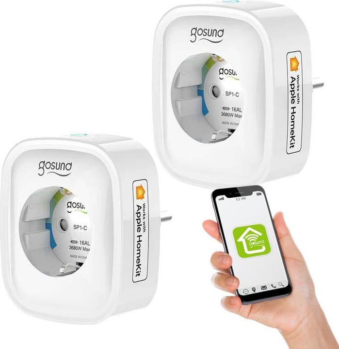 Actual product image Gosund Smart socket WiFi SP1-H (2-pack)(HomeKit)