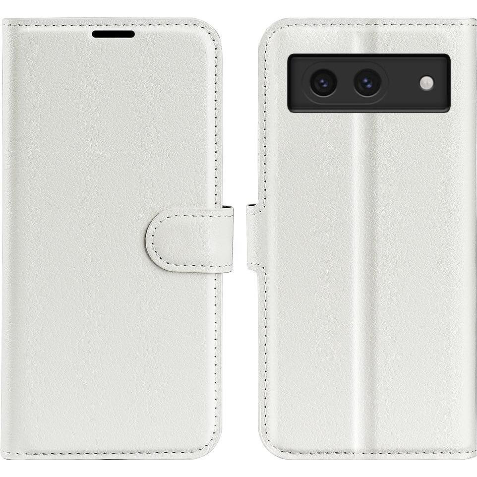 Cover-Discount Google Pixel 8a - Leder Etui Hülle (Google Pixel 8a), Smartphone Hülle, Weiss