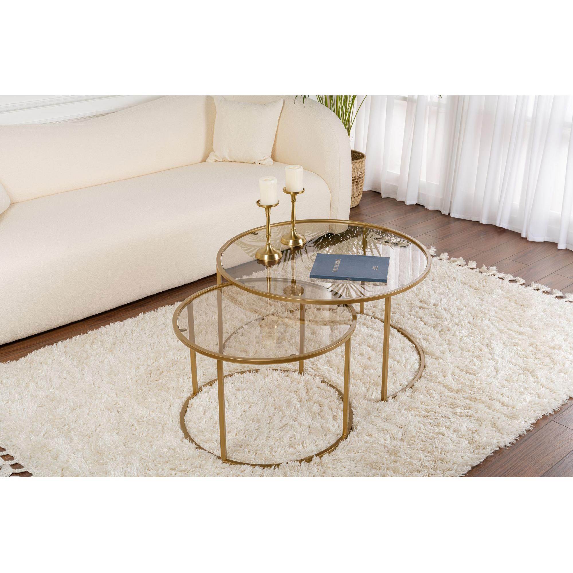 Thumbnail - Skye Decor, Couchtisch + Beistelltisch, Aurum Coffee Table Set (80 x 43 x 80 cm)