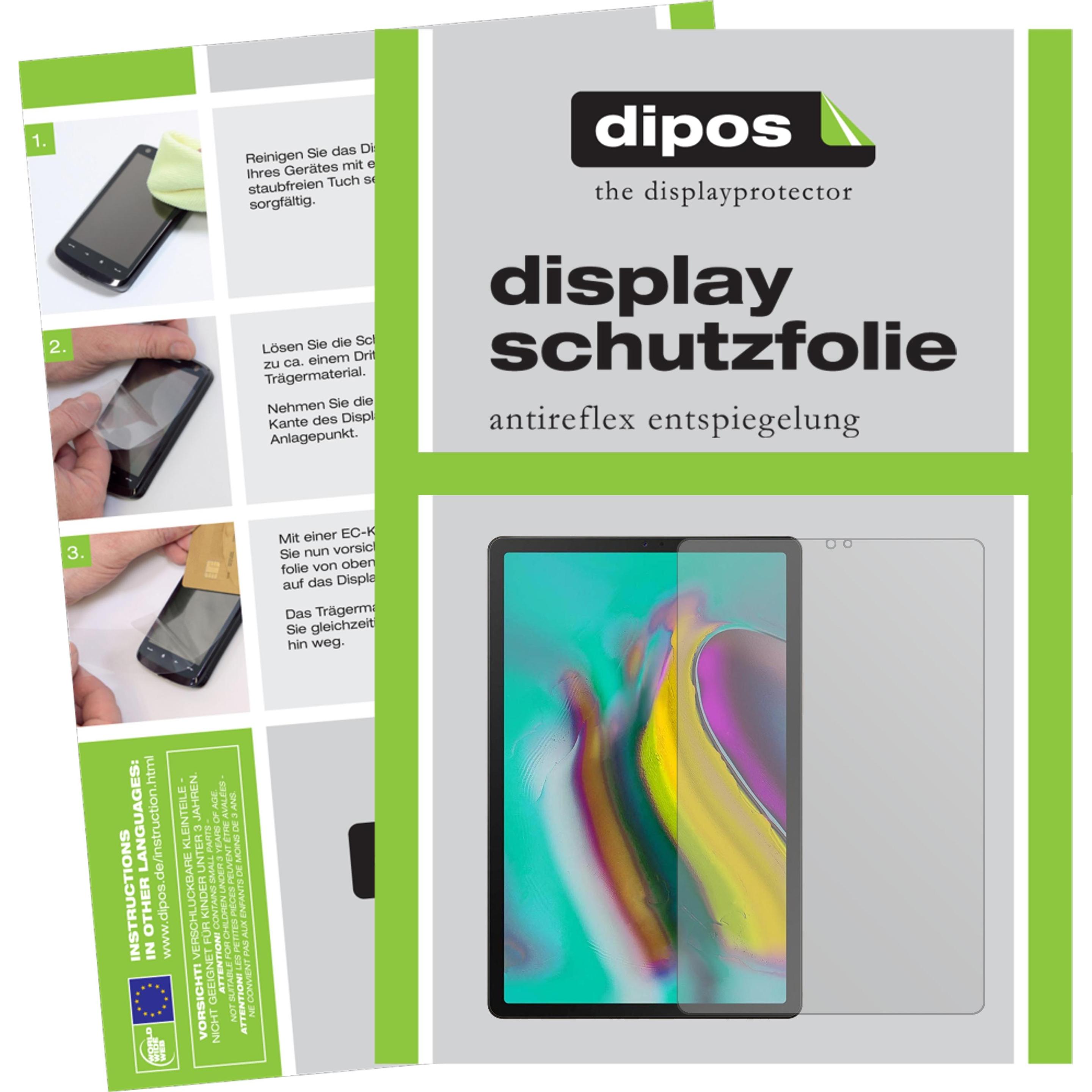 Dipos Displayschutzfolie Antireflex (2 Stück, Galaxy Tab S5e), Tablet Schutzfolie