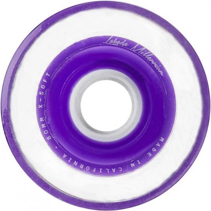 Labeda Millennium X-Soft 1-teilige Rollhockey-Räder (76 mm, Lila)