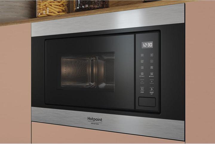 Produktbild Hotpoint Einbau-Mikrowelle, 20L, Edelstahl, MF20S IX