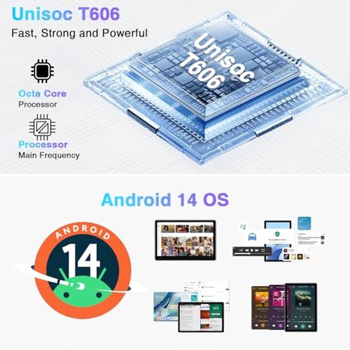 Actual product image Doogee Android 14 Tablet with 11GB RAM, 128GB Storage, 10.1-Inch Display, and 6600mAh Battery (10.10", 128 GB)