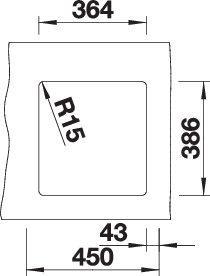 Produktbild Blanco Subline 375-U (Unterbauspüle, 41.40 cm, 45.60 cm)