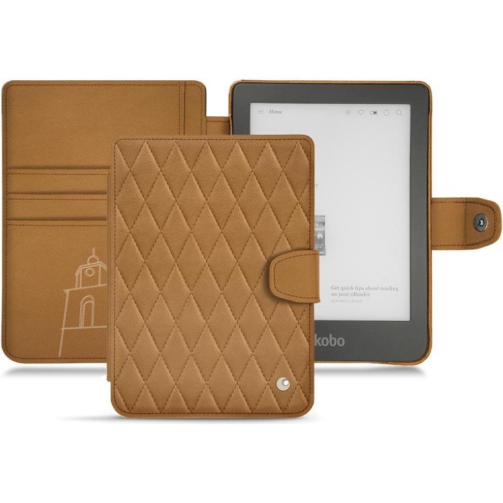 Noreve Lederschutzhülle Wallet (Clara HD), eReader Zubehör, Braun