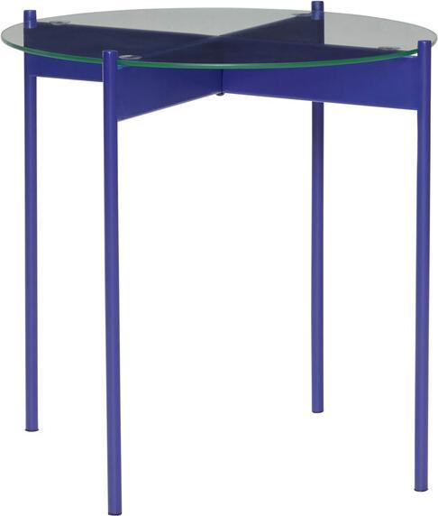 Actual product image Hübsch Beam Side Table Blue (45 x 45 x 42 cm)