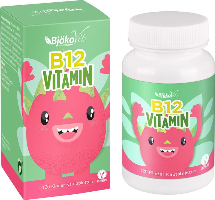 BjökoVit Comprimés à mâcher de vitamine B12 pour enfants (120 pcs, Cachets, 39.70 g)
